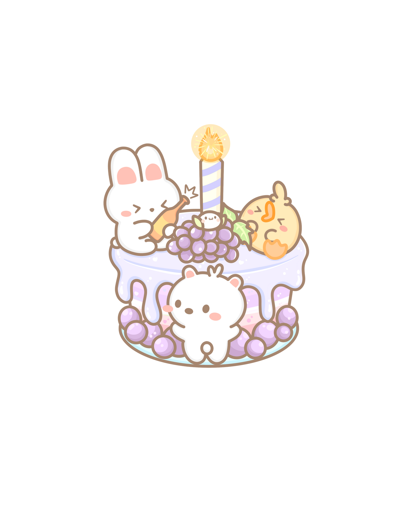 Pastel Patisserie Sticker Flakes
