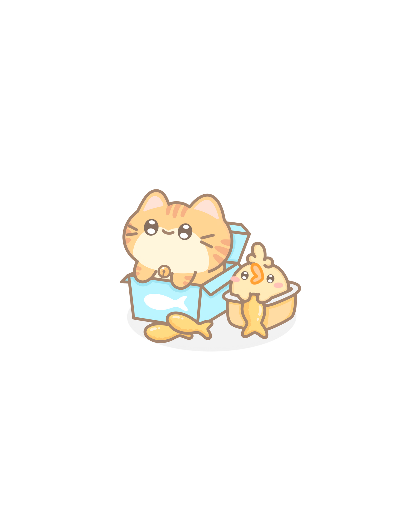 Cuties in Boxies Sticker Flakes