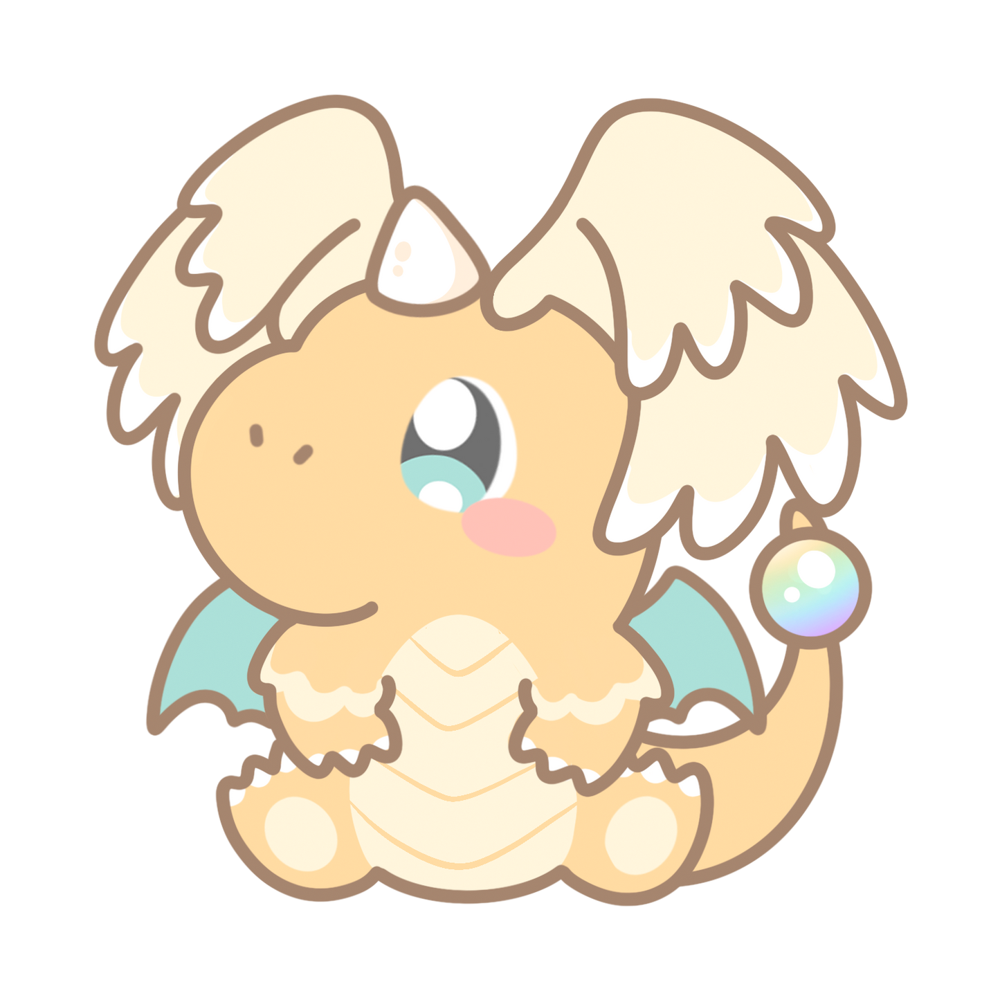 Dratini, Dragonair, Dragonite & Mega Dragonite Sticker Flakes