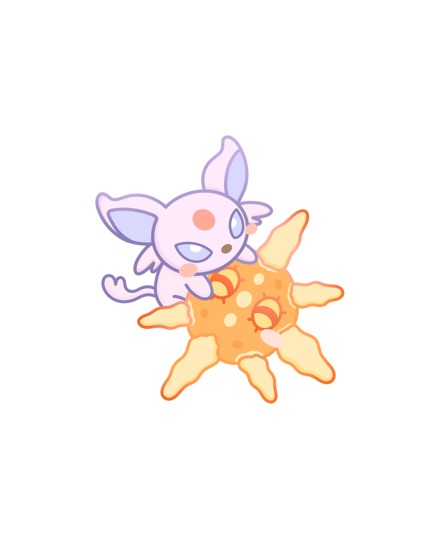 Umbreon Lunatone & Espeon Solrock Sticker Flakes