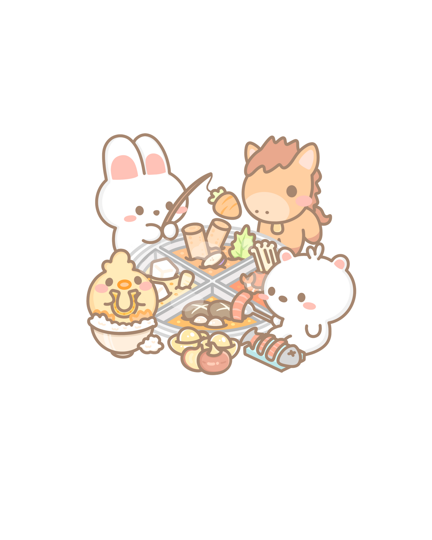Foodie Party Sticker Flakes