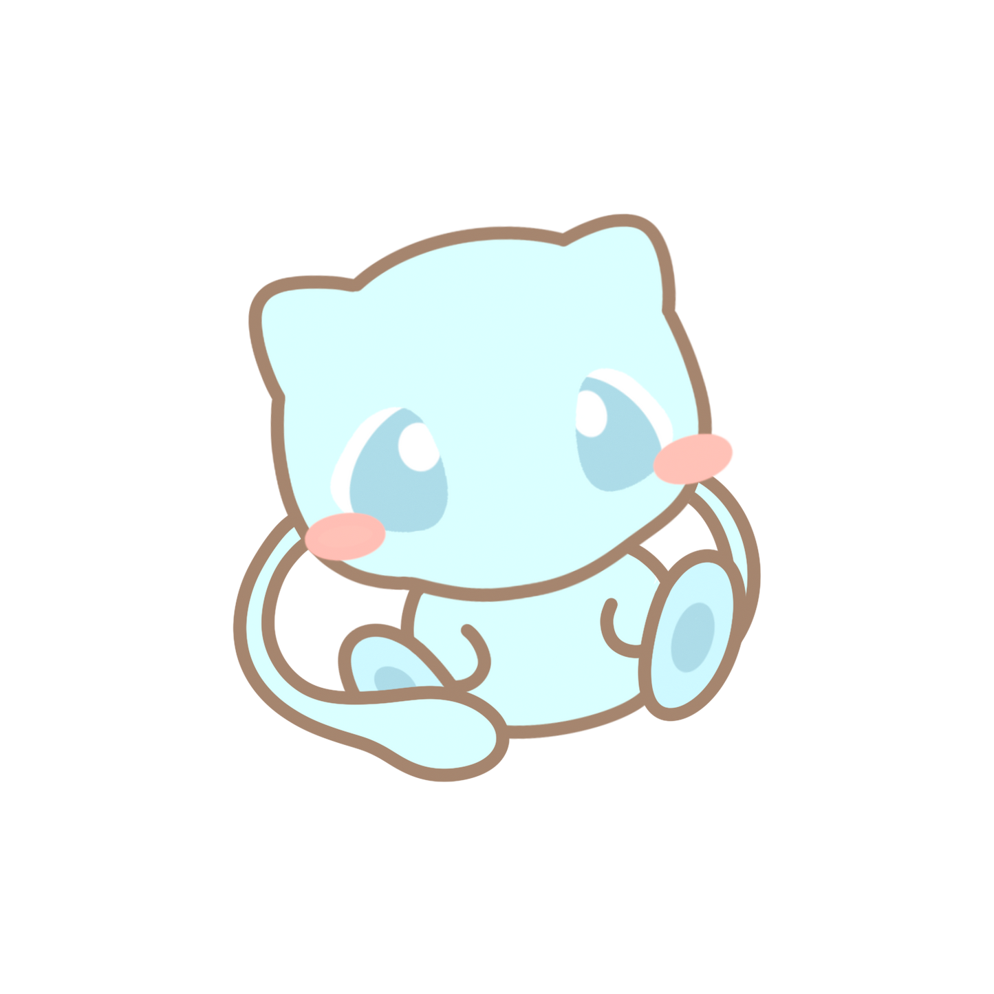 Mew & Mewtwo Sticker Flakes