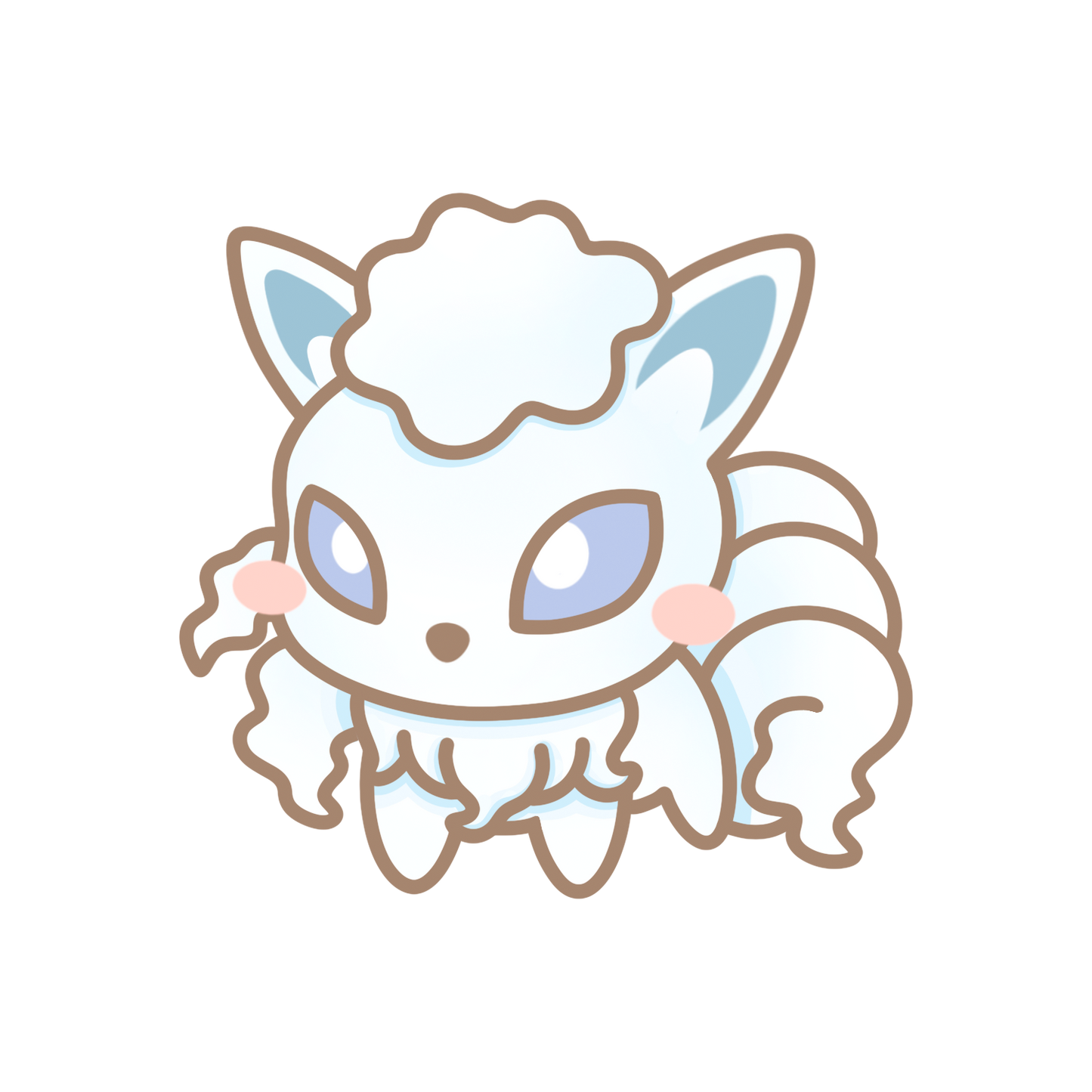Vulpix & Ninetales Sticker Flakes