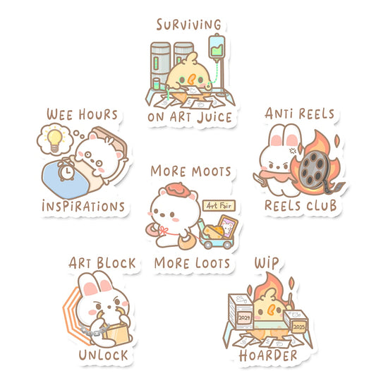 Artist Relatable Sticker Flakes