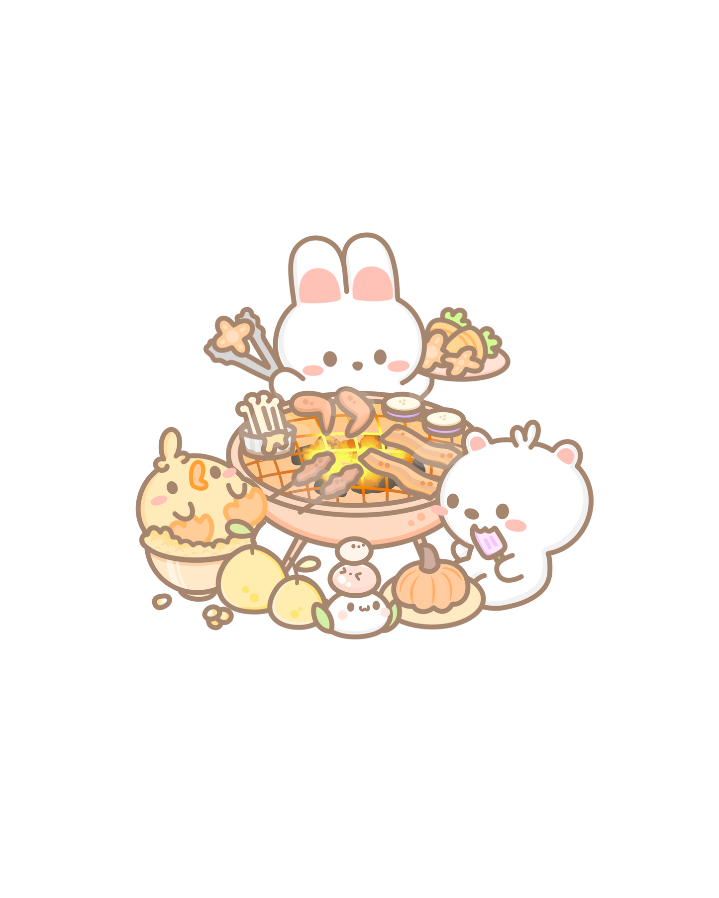 Foodie Party Sticker Flakes