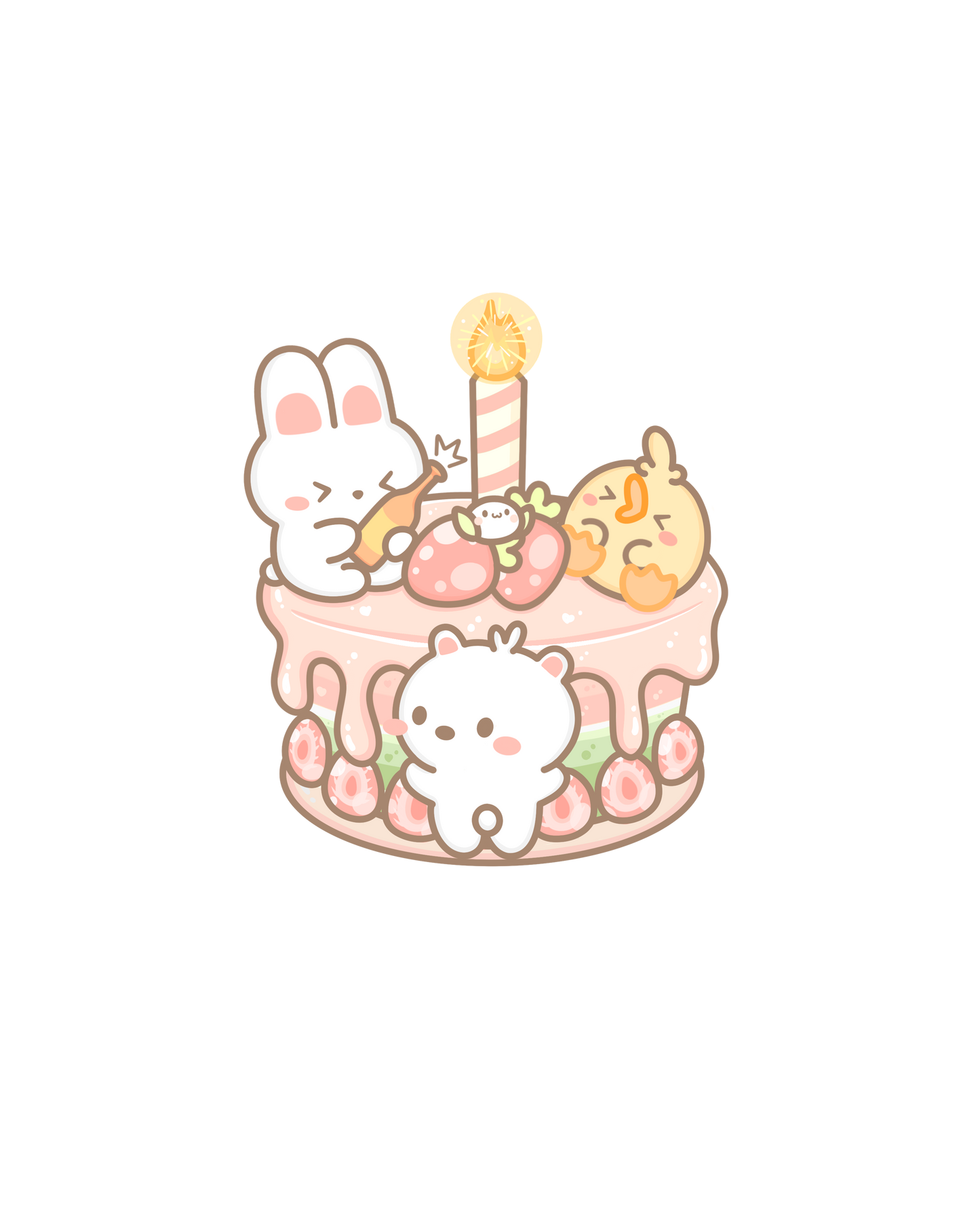Pastel Patisserie Sticker Flakes