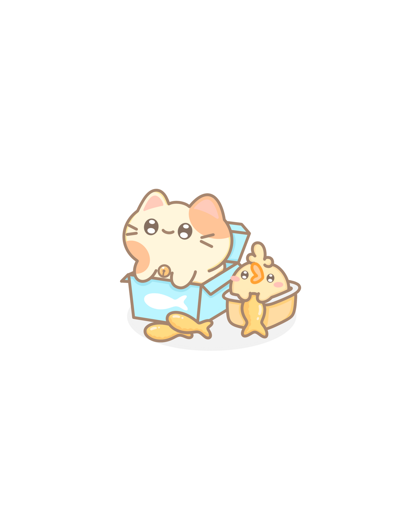 Cuties in Boxies Sticker Flakes
