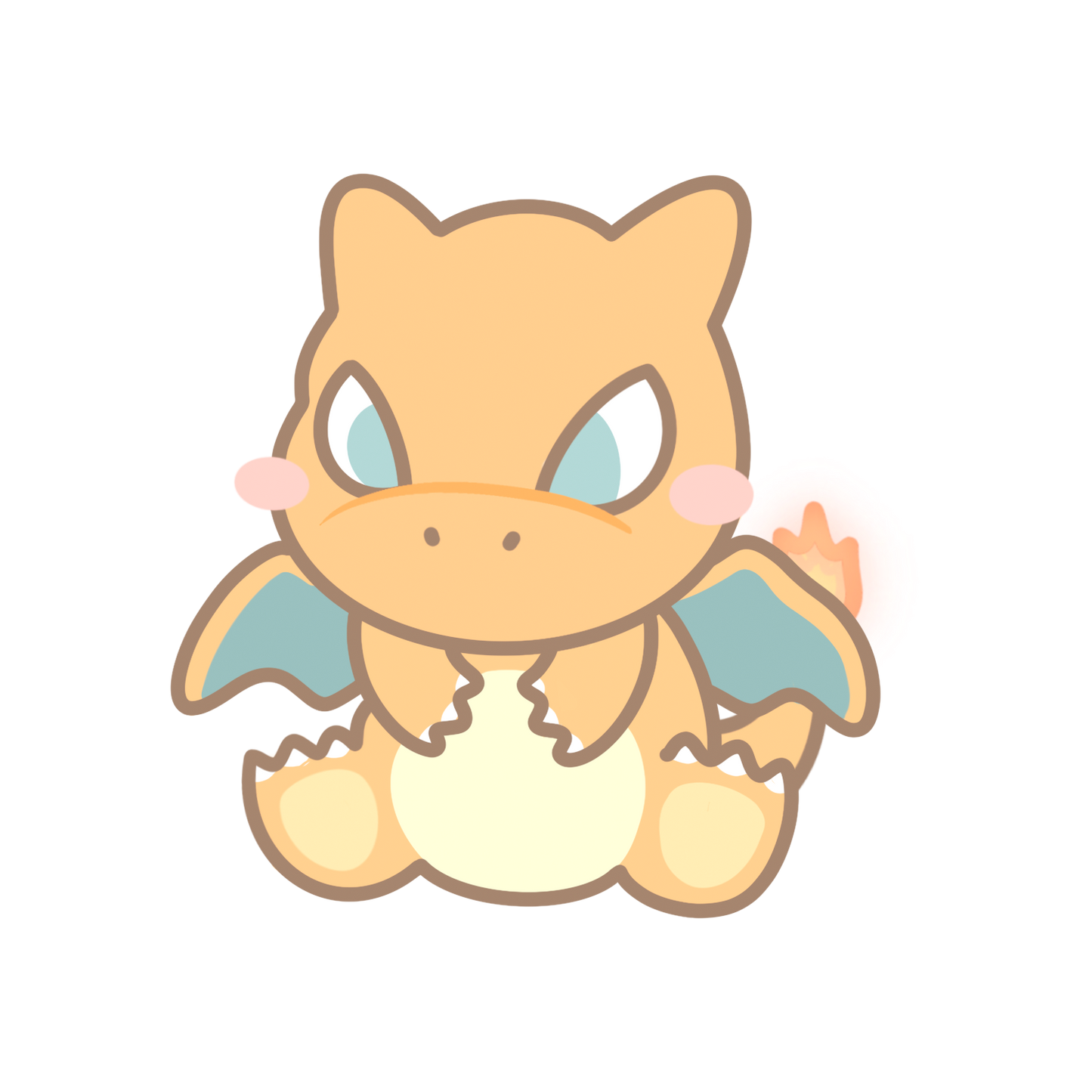 Blastoise, Charizard, Venusaur, Squirtle, Charmander & Bulbasaur Sticker Flakes