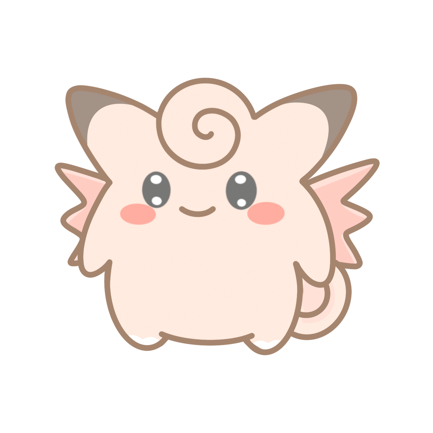 Jigglypuff, Wigglytuff, Clefairy & Clefable Sticker Flakes