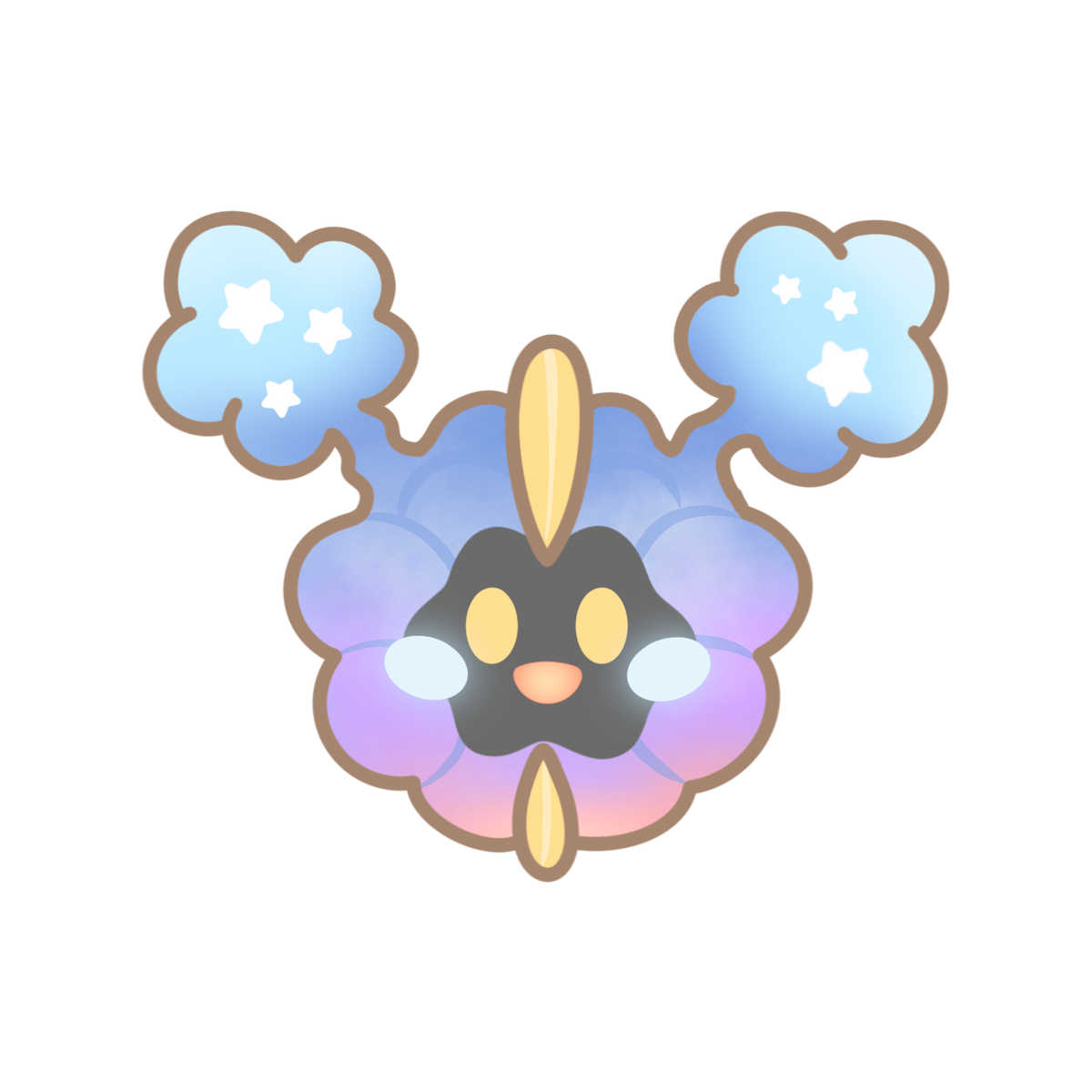 Cosmog & Cosmoem Sticker Flakes