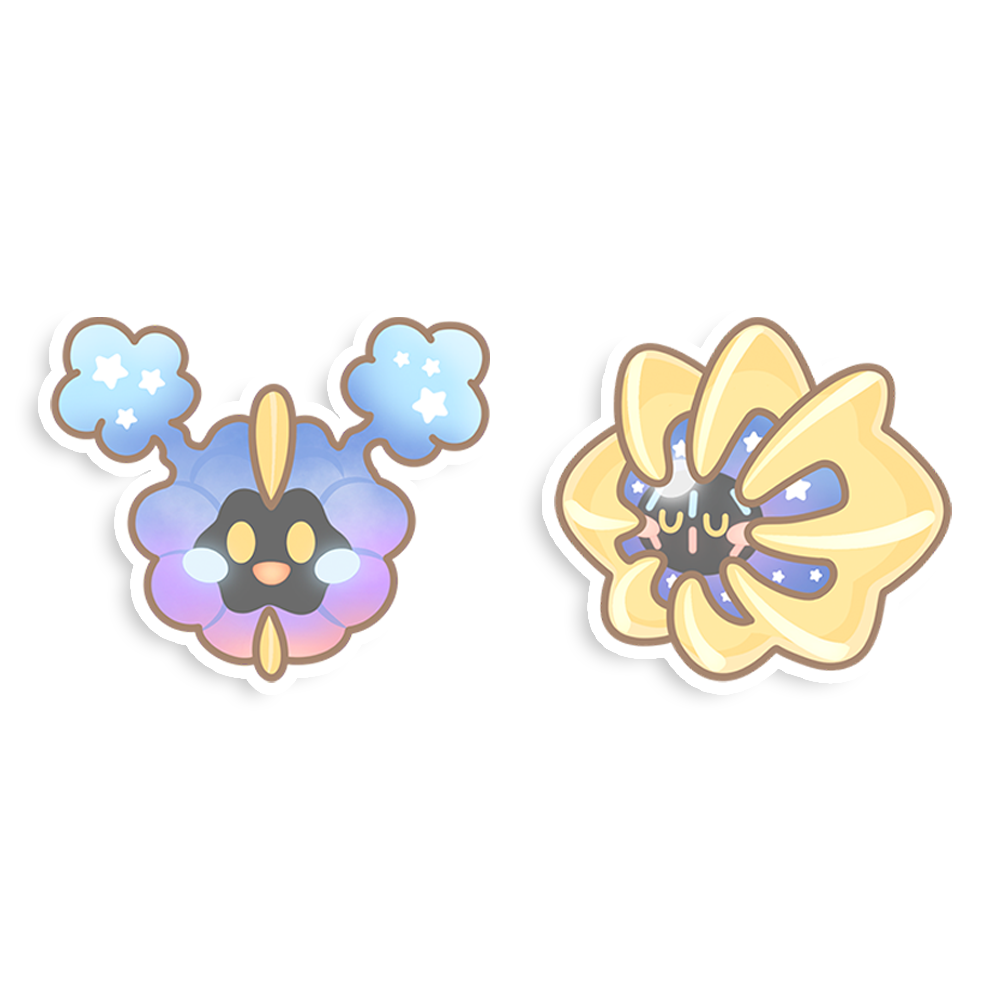Cosmog & Cosmoem Sticker Flakes