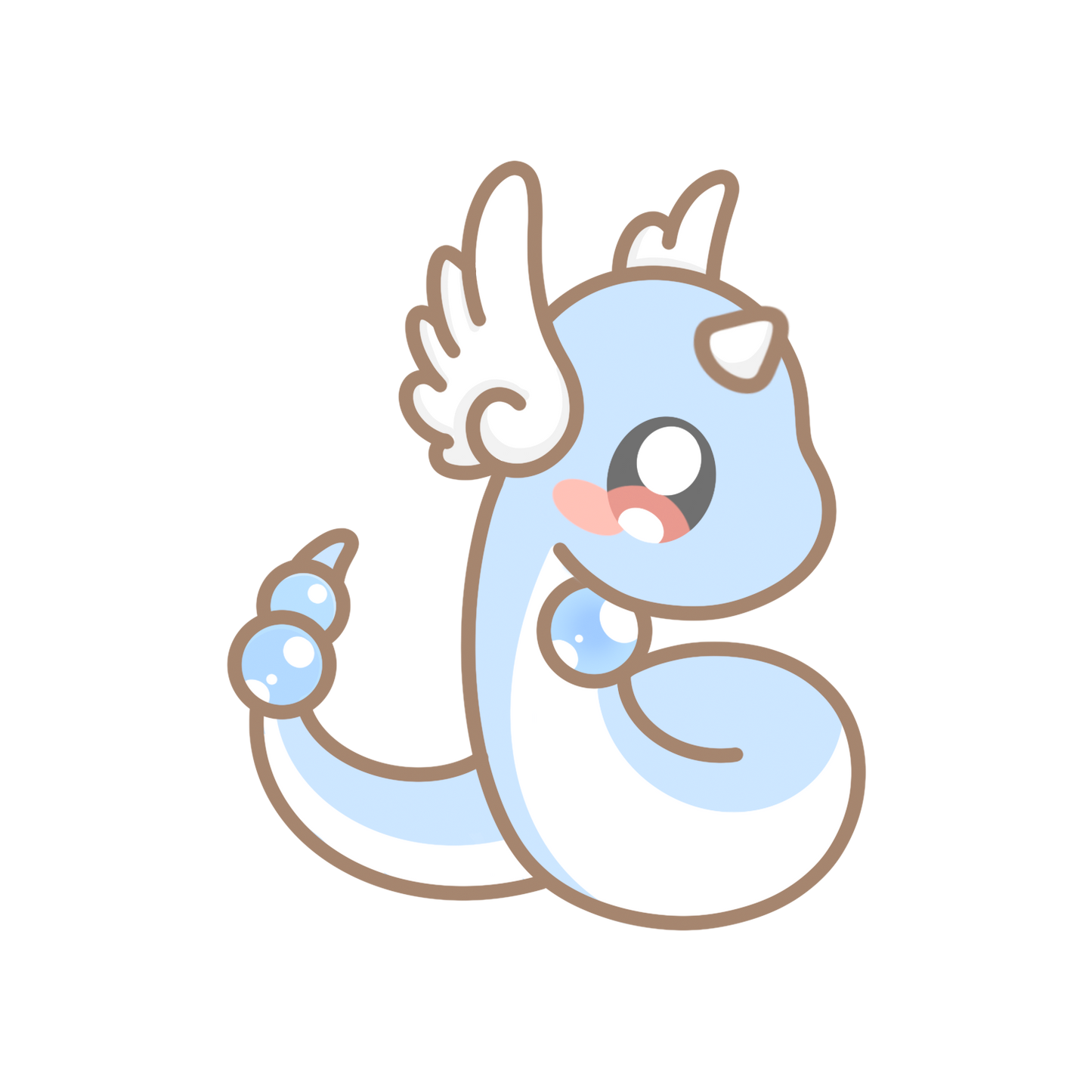 Dratini, Dragonair, Dragonite & Mega Dragonite Sticker Flakes