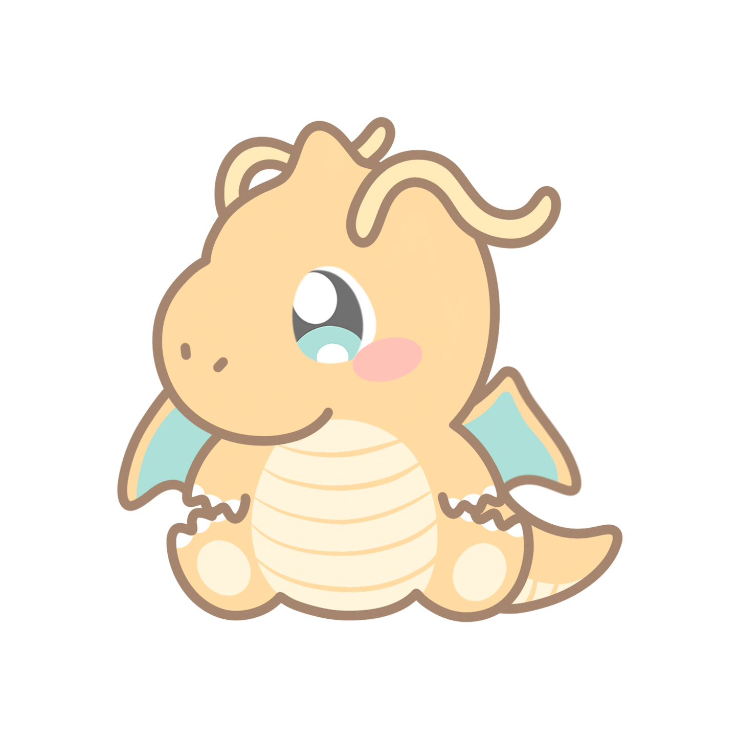 Dratini, Dragonair, Dragonite & Mega Dragonite Sticker Flakes