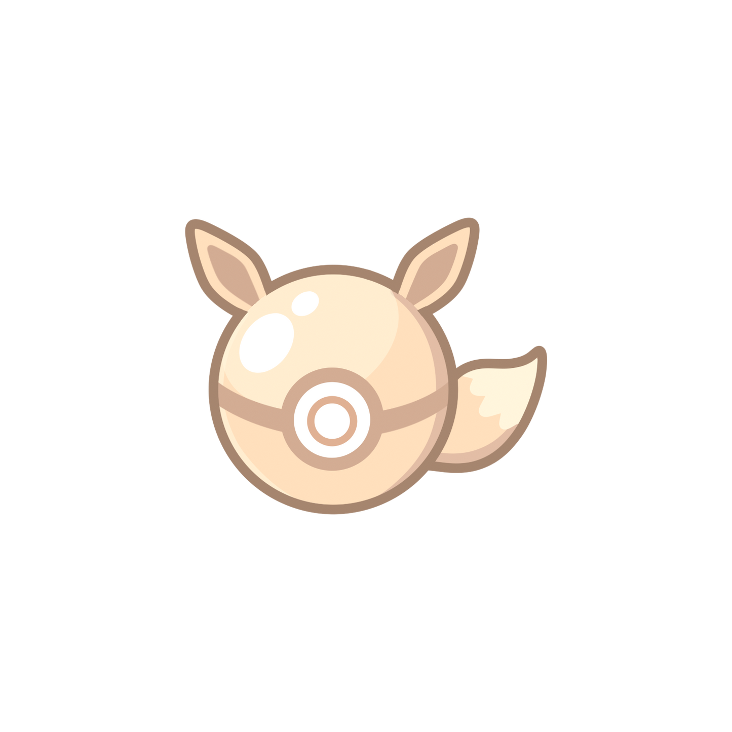 Eeveelutions Pokeball Sticker Flakes