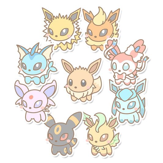 Eeveelutions Sticker Flakes