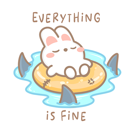 Everything is Fine Sticker Flakes