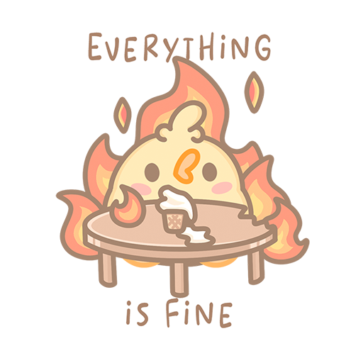 Everything is Fine Sticker Flakes