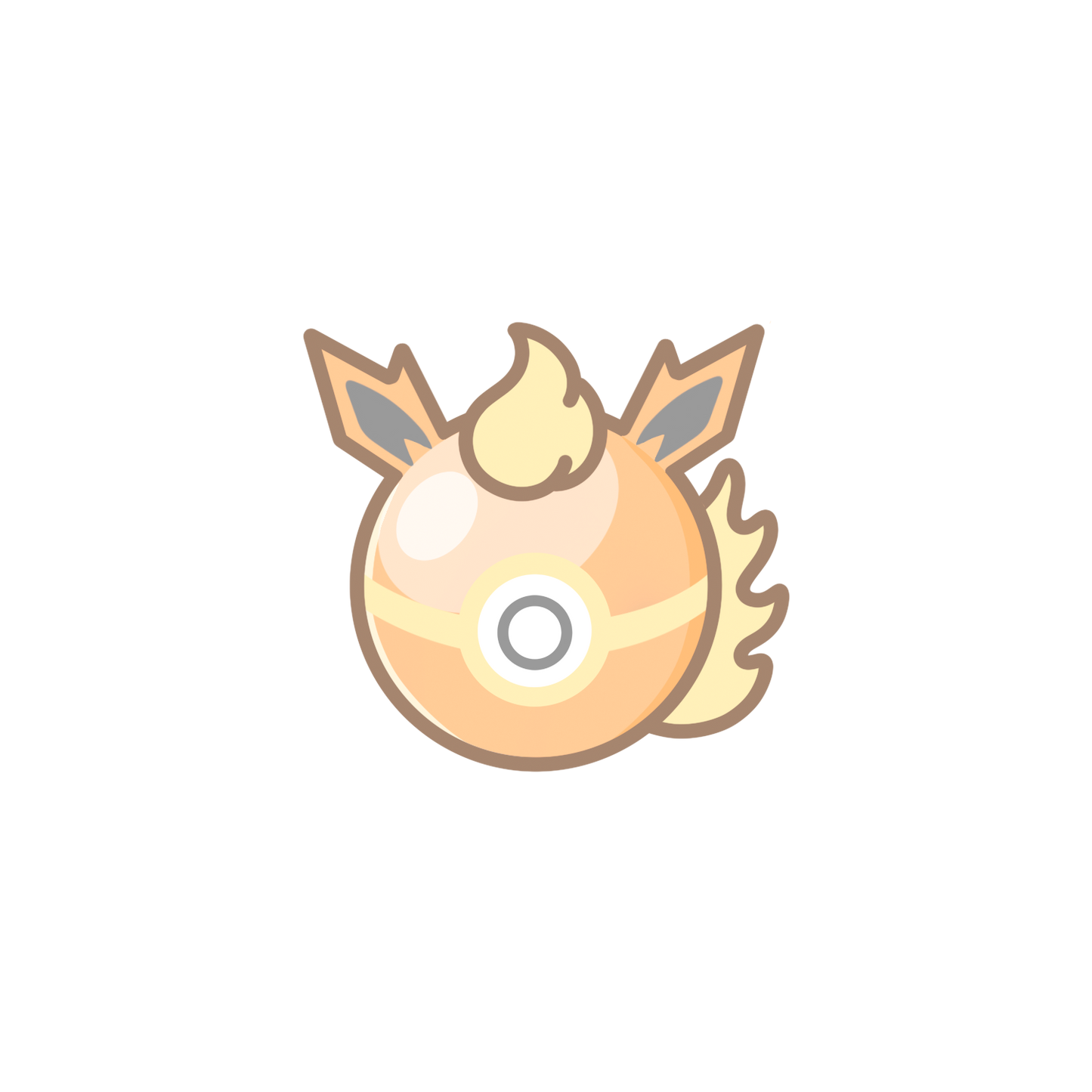 Eeveelutions Pokeball Sticker Flakes