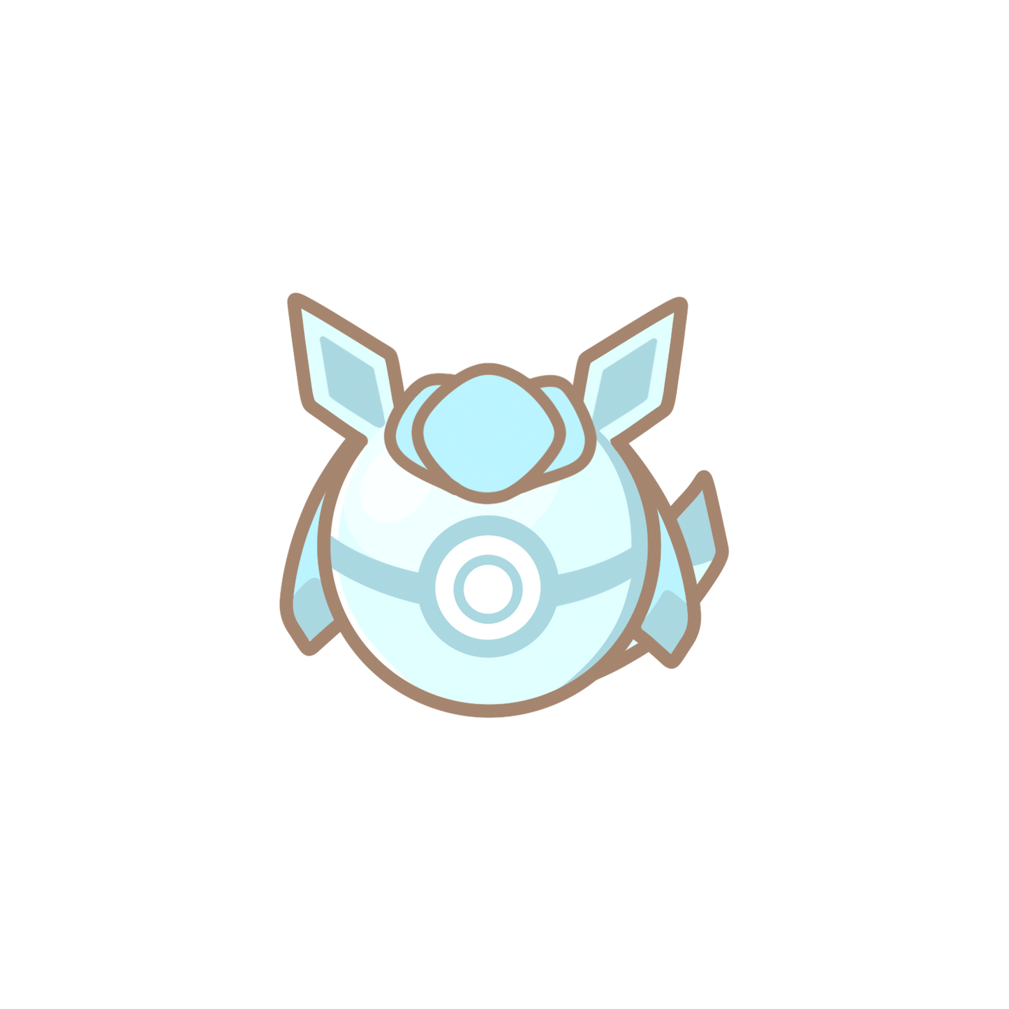Eeveelutions Pokeball Sticker Flakes