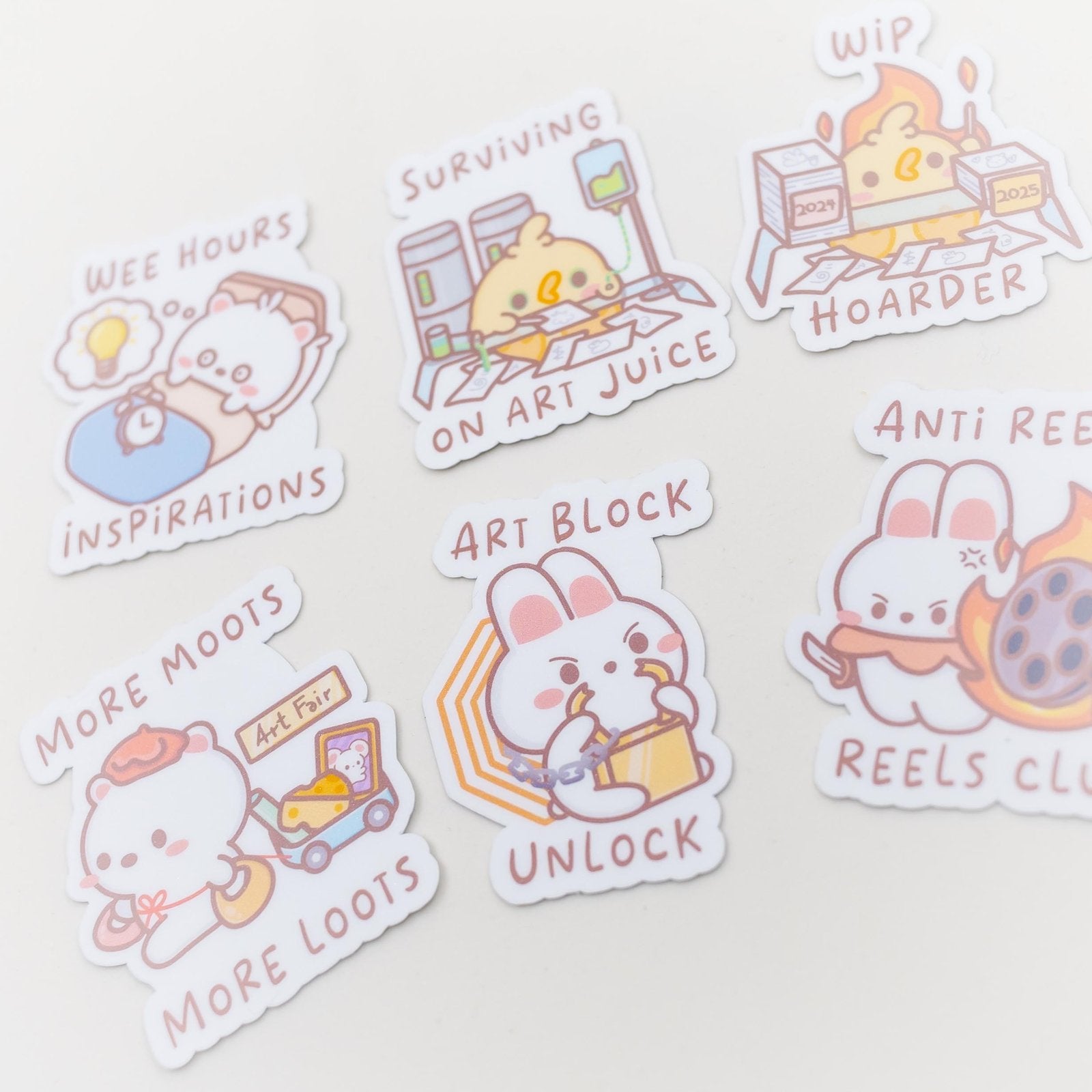 Artist Relatable Sticker Flakes