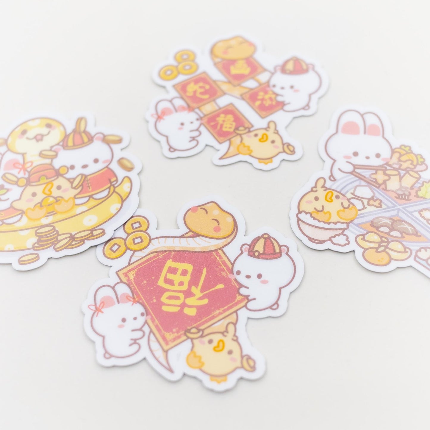 Snake Year Sticker Flakes