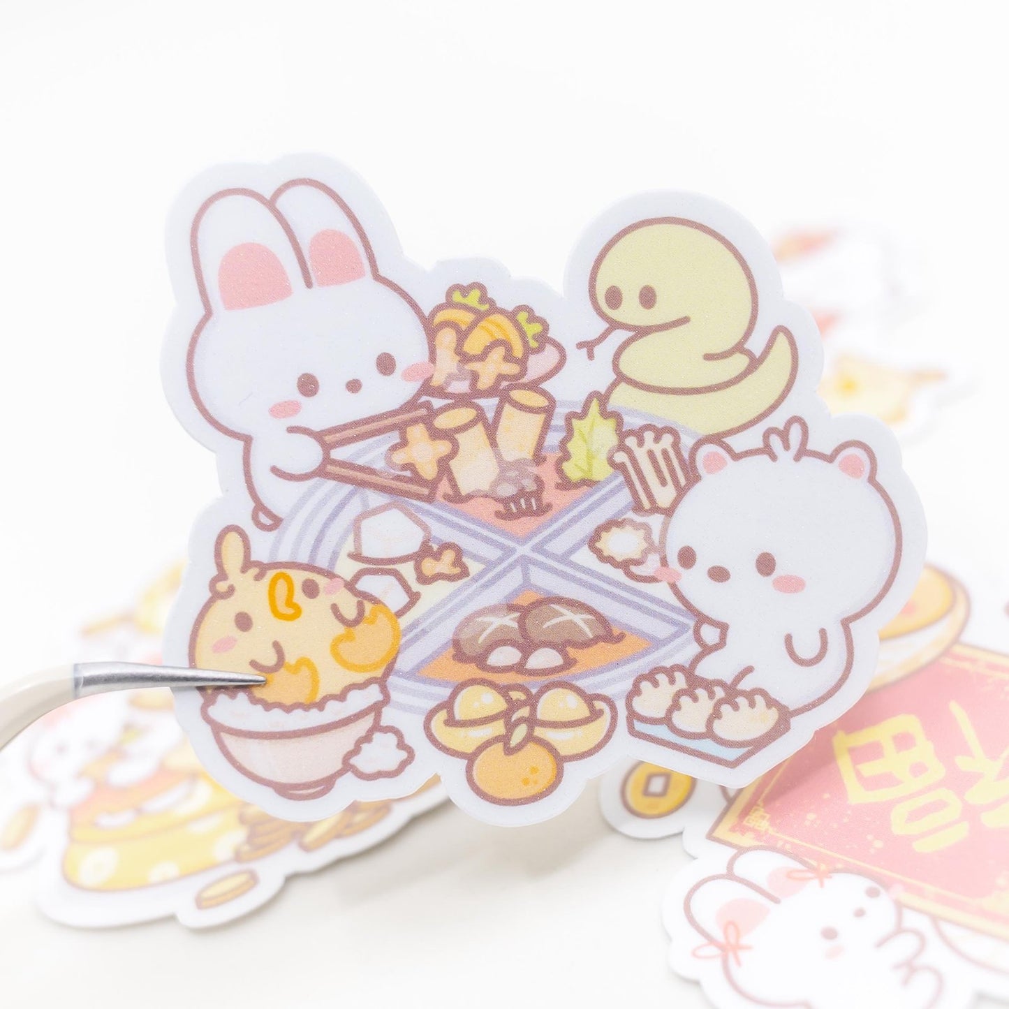Snake Year Sticker Flakes