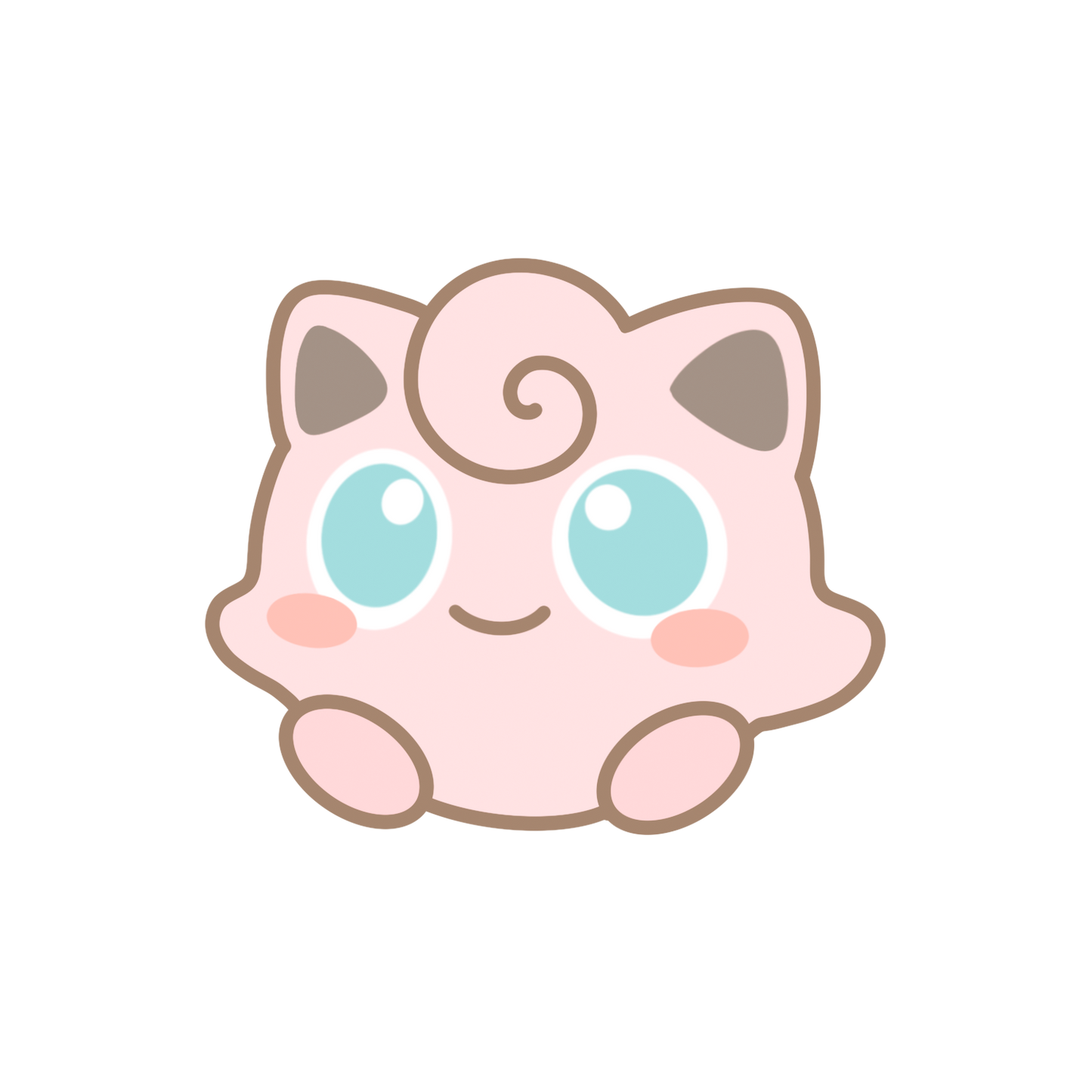 Jigglypuff, Wigglytuff, Clefairy & Clefable Sticker Flakes