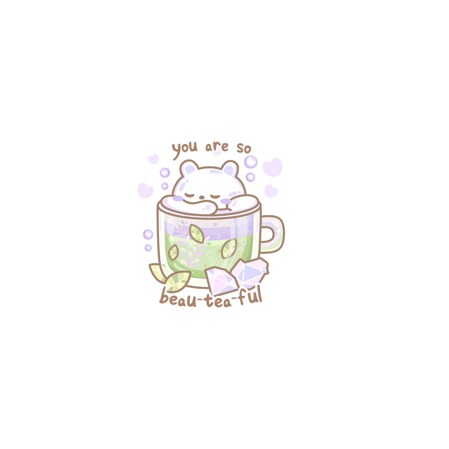Seasons Drinks Spring Sticker Flakes