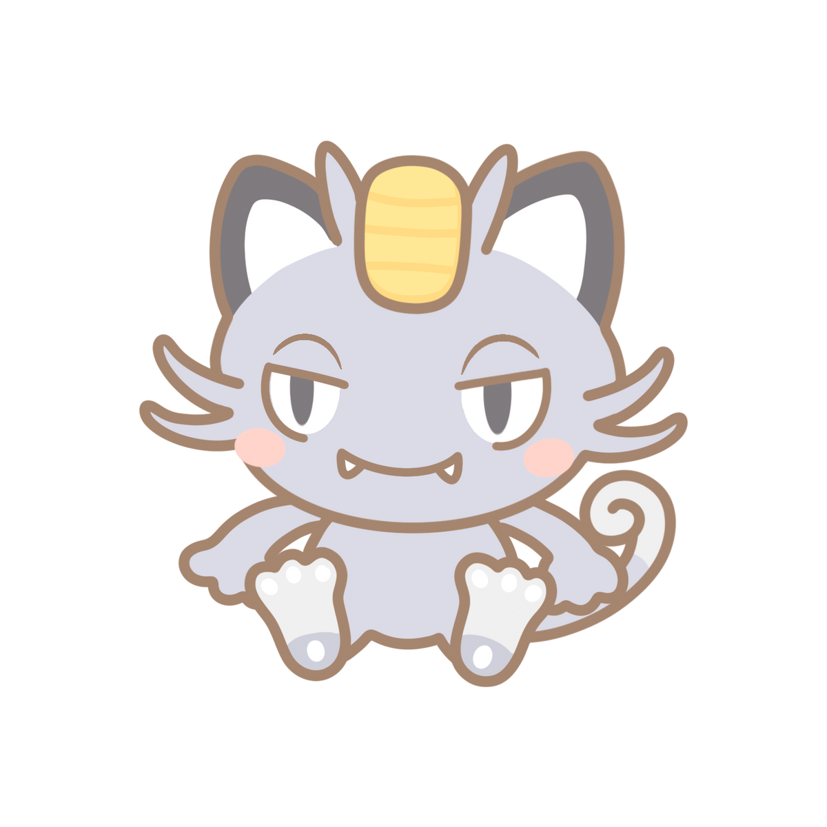 Meowth, Galarian Meowth & Alolan Meowth Sticker Flakes