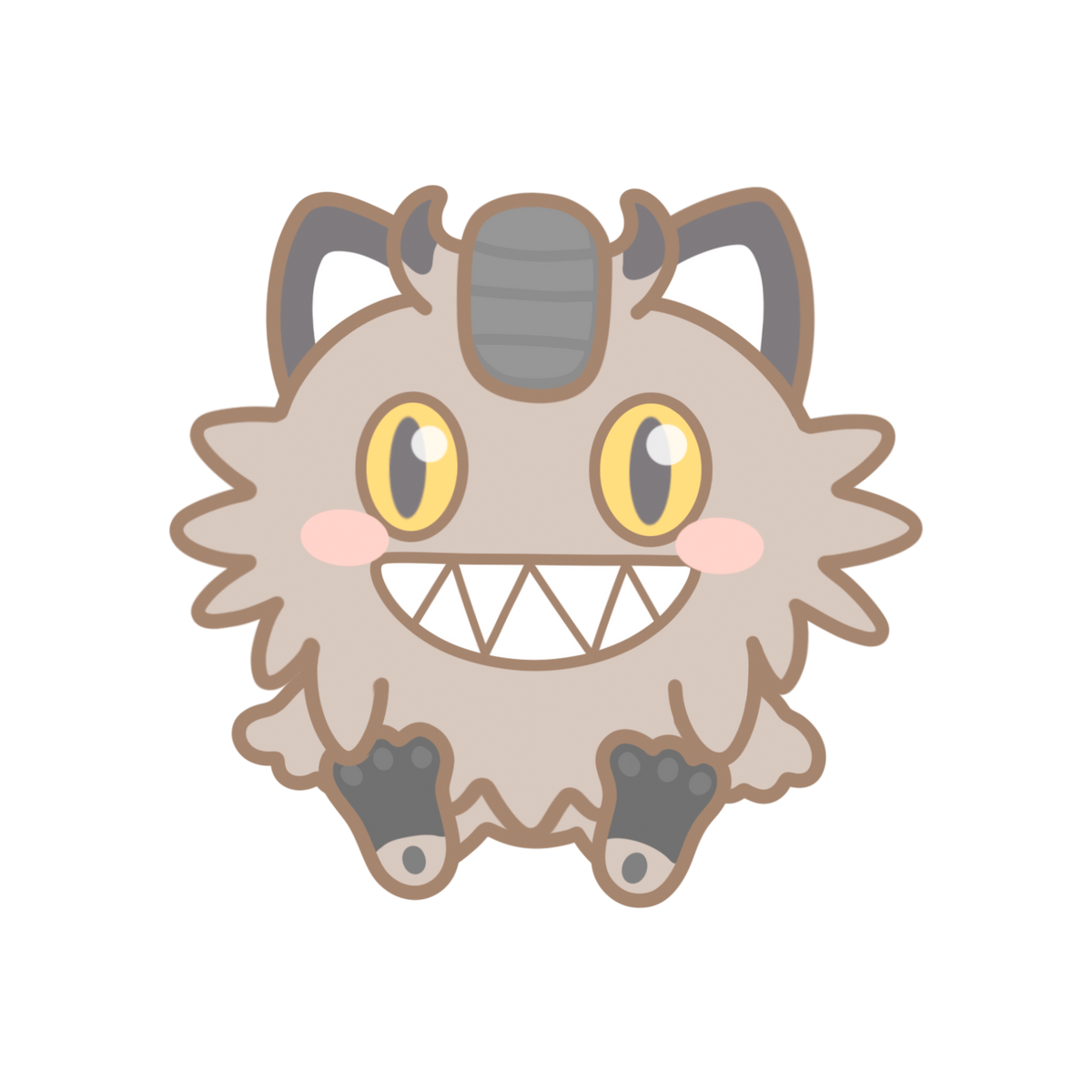 Meowth, Galarian Meowth & Alolan Meowth Sticker Flakes