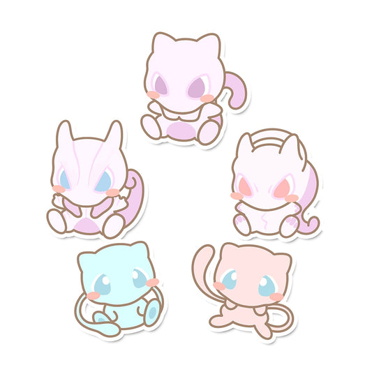 Mew & Mewtwo Sticker Flakes