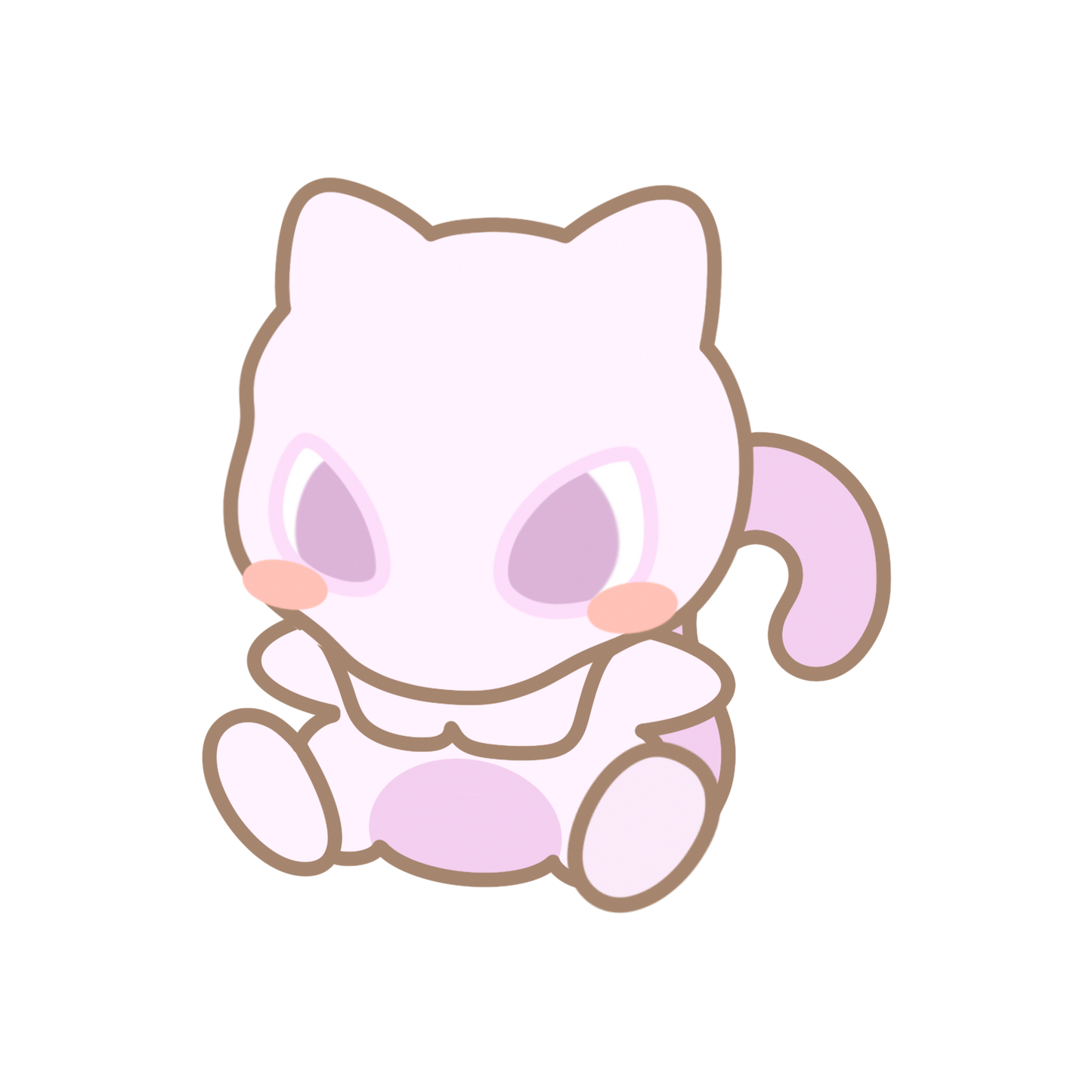 Mew & Mewtwo Sticker Flakes