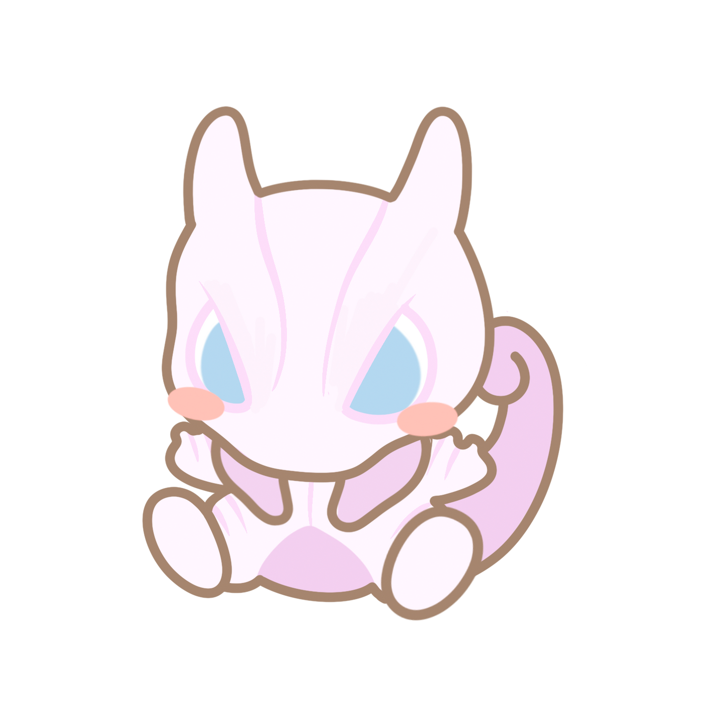 Mew & Mewtwo Sticker Flakes
