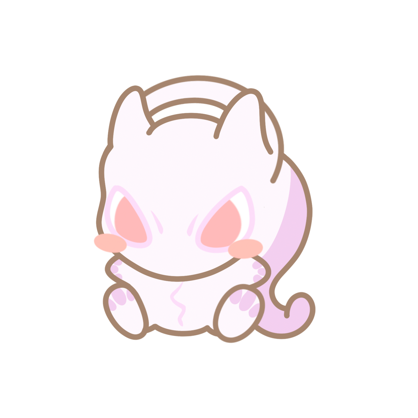 Mew & Mewtwo Sticker Flakes