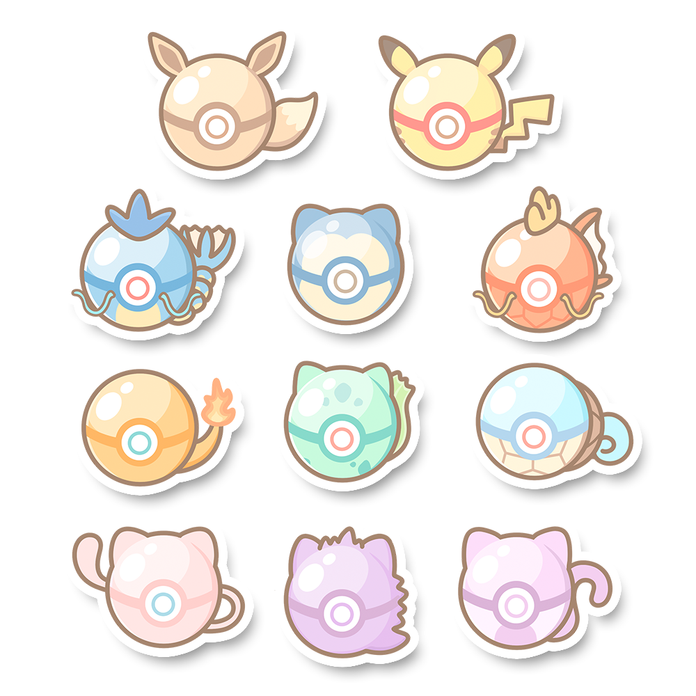 Assorted Balls Sticker Flakes