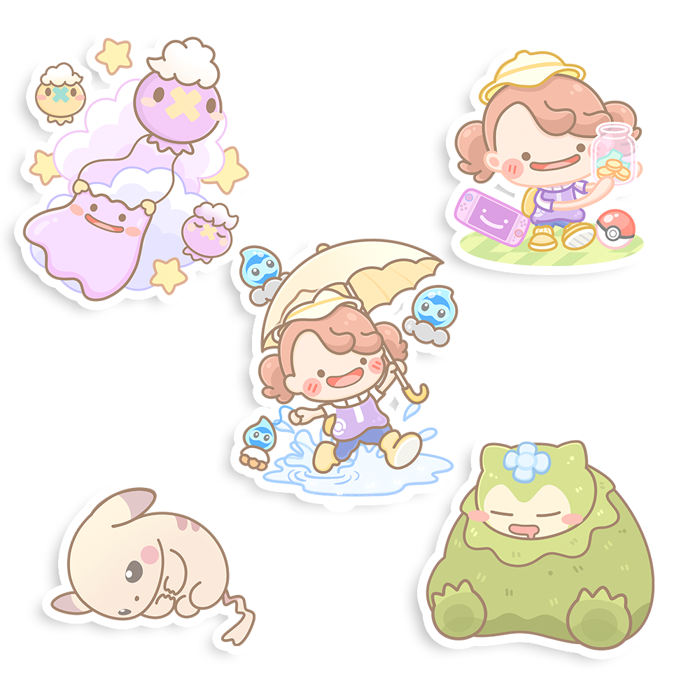 Pokopia Sticker Flakes