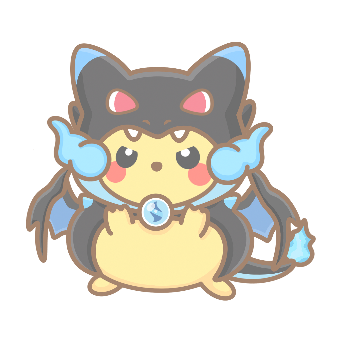 Poncho Pika Sticker Flakes