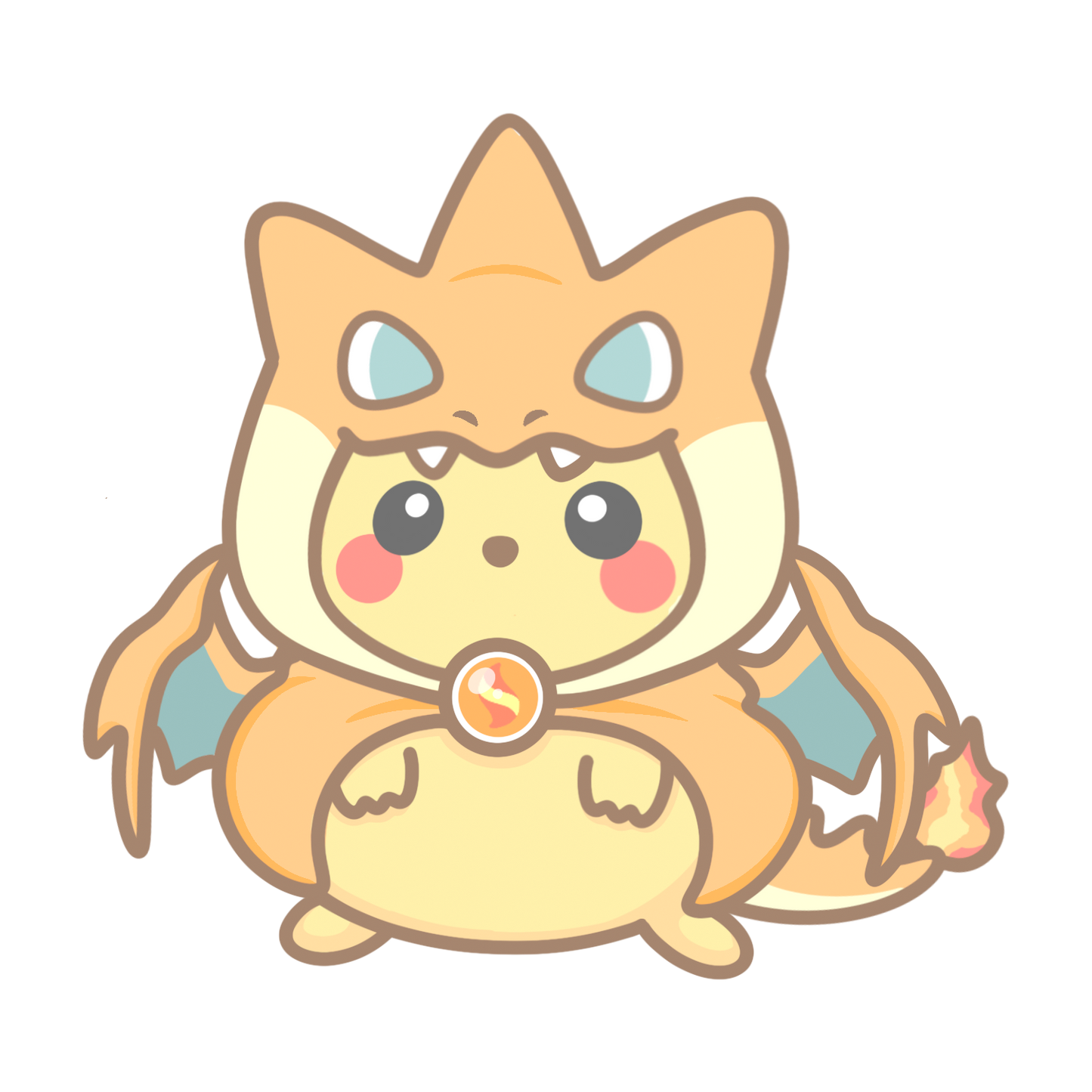 Poncho Pika Sticker Flakes
