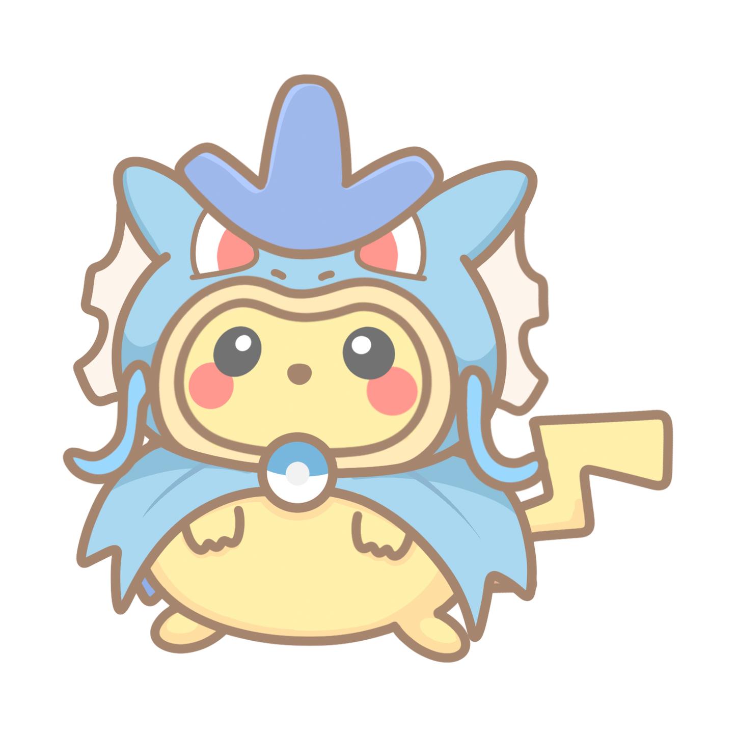 Poncho Pika Sticker Flakes