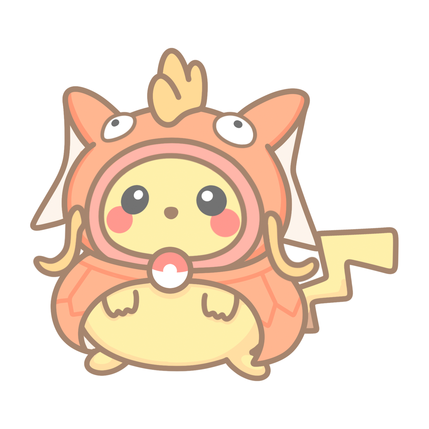 Poncho Pika Sticker Flakes