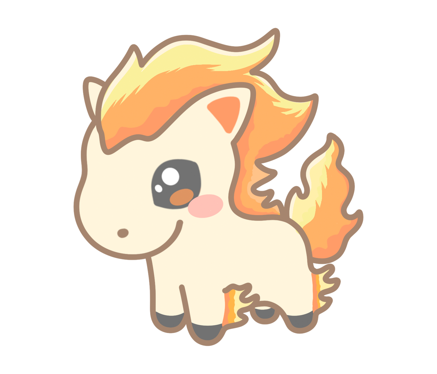 Ponyta & Galarian Ponyta Sticker Flakes