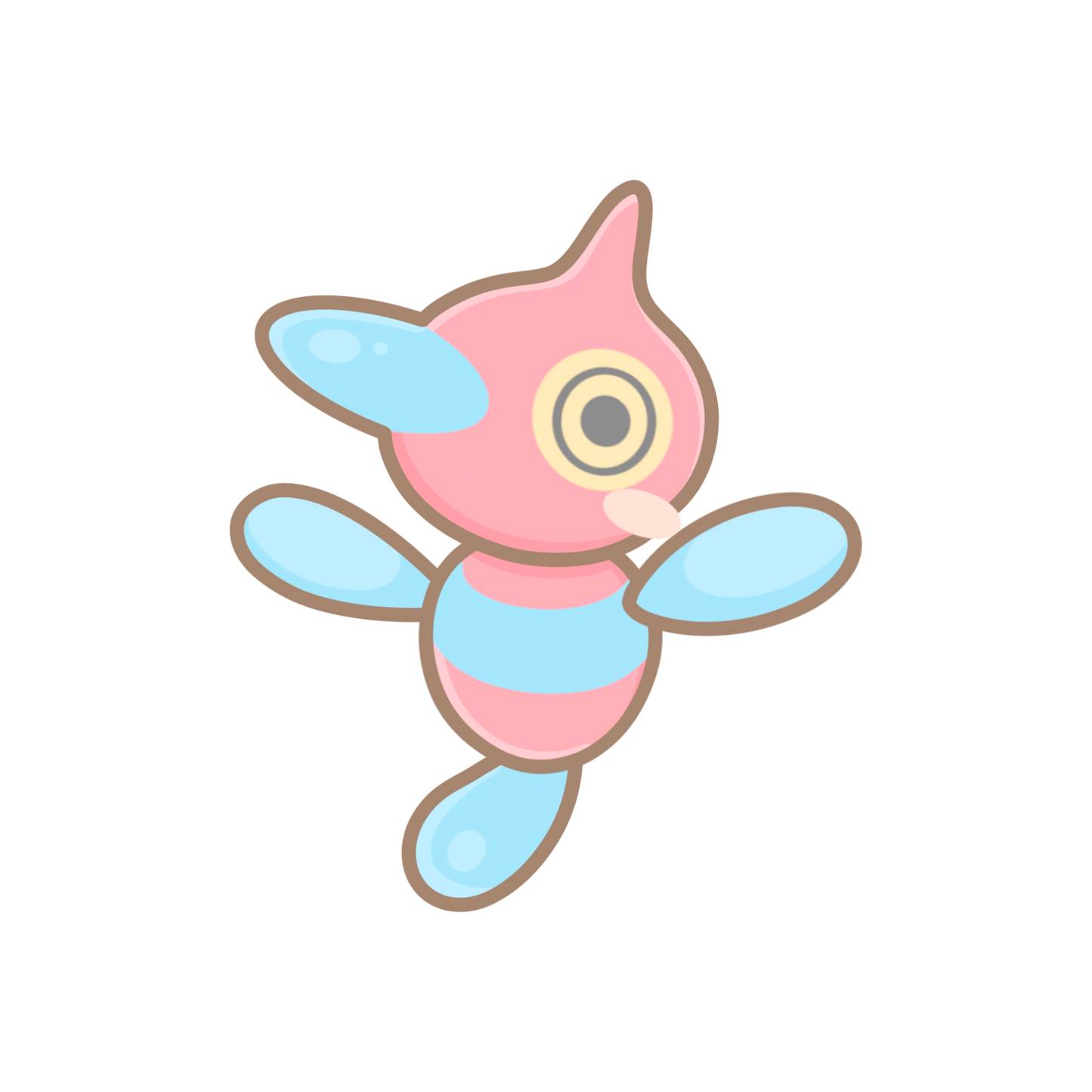 Porygon, Porygon2 & PorygonZ Sticker Flakes