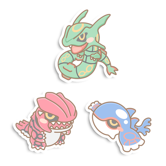 Rayquaza, Groudon & Kyogre Sticker Flakes