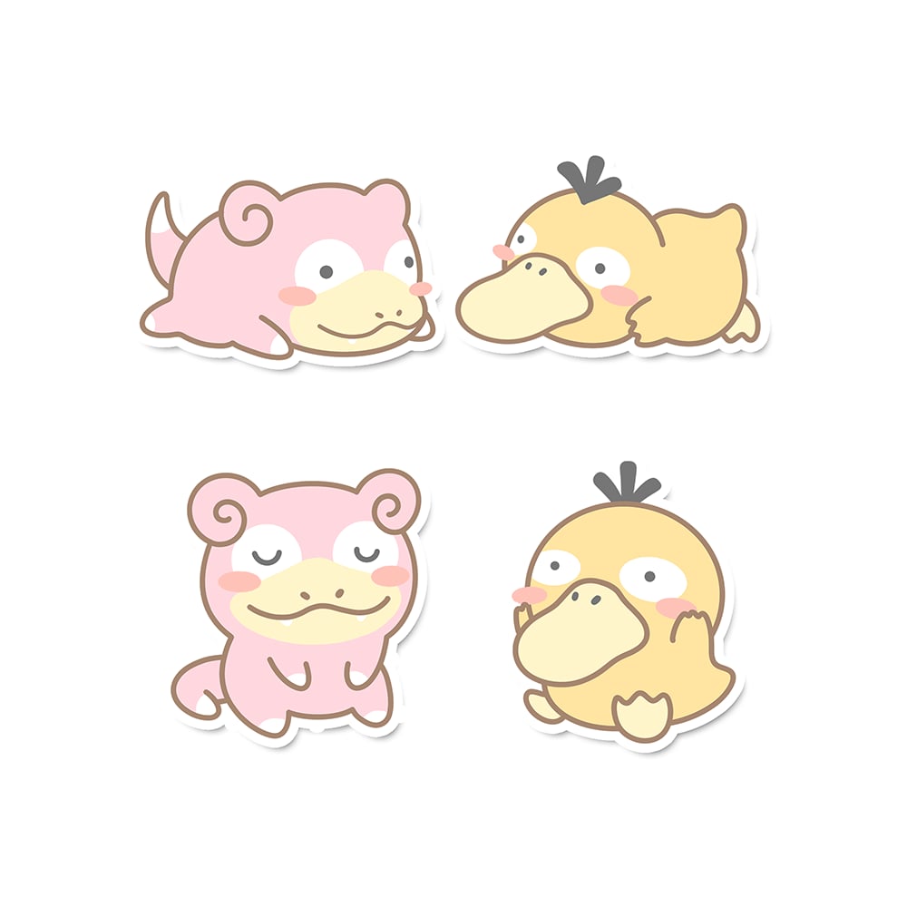 Psyduck & Slowpoke Sticker Flakes