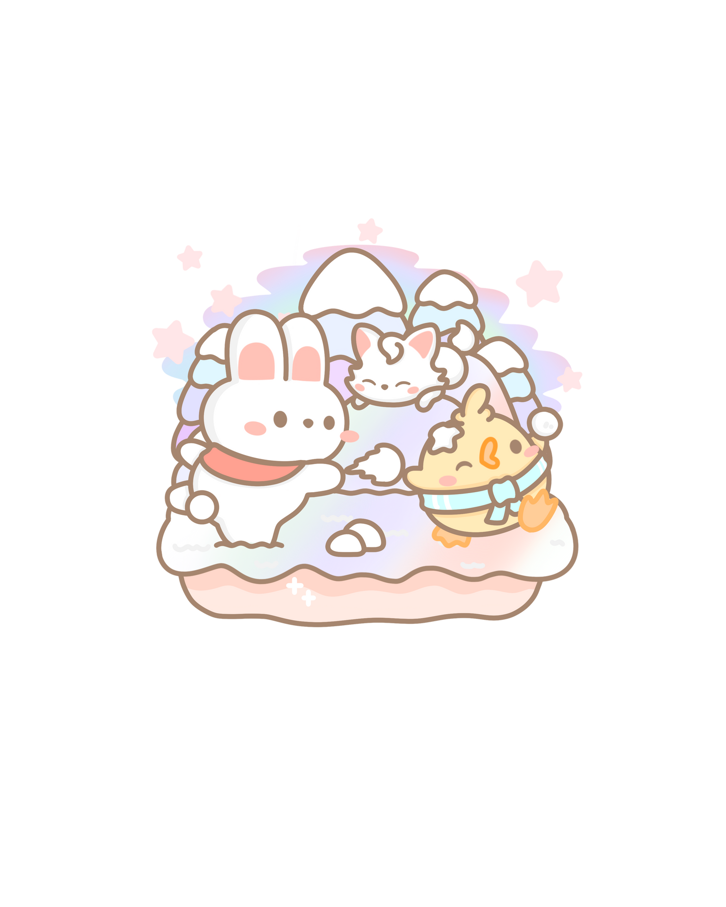 Winter Holidays Sticker Flakes