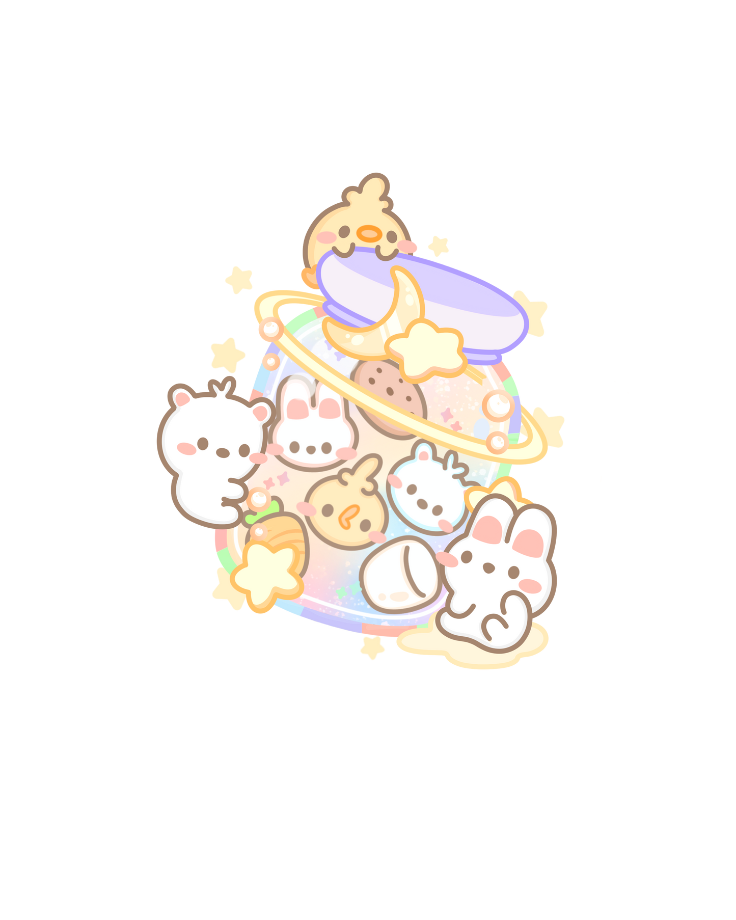 Starry Burst Sticker Flakes
