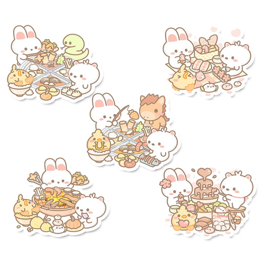 Foodie Party Sticker Flakes