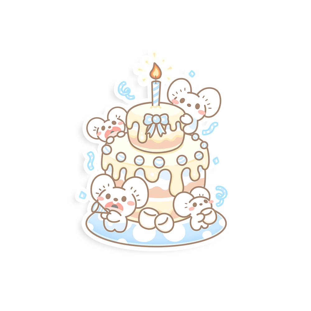 Dachimon Birthdays Sticker Flakes