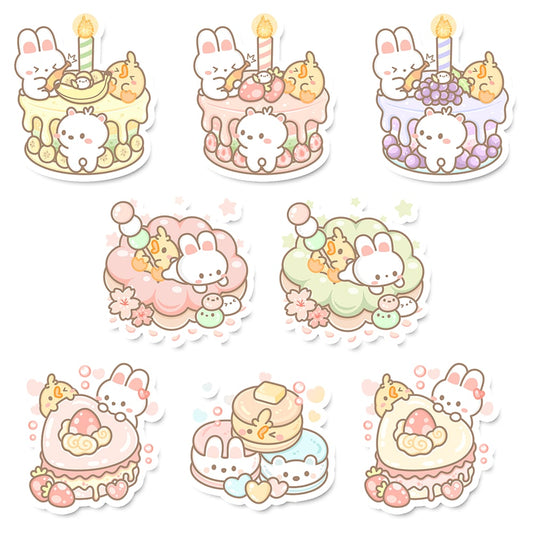 Pastel Patisserie Sticker Flakes