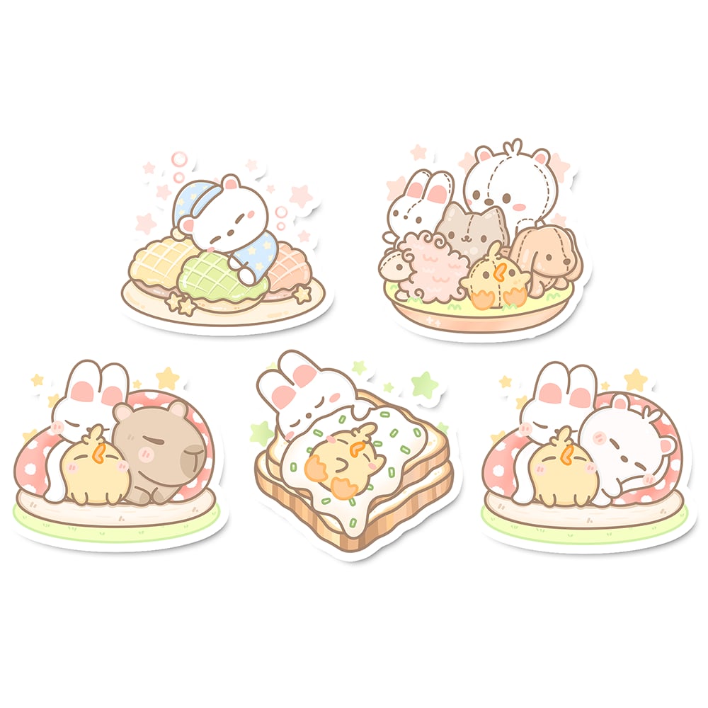 Snooze Haven Sticker Flakes